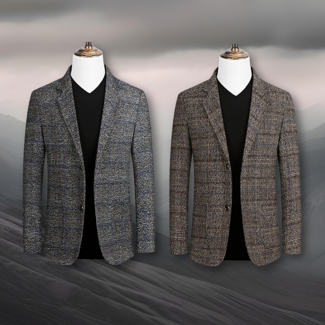 Domenico | Elegante blazer de tela escocesa