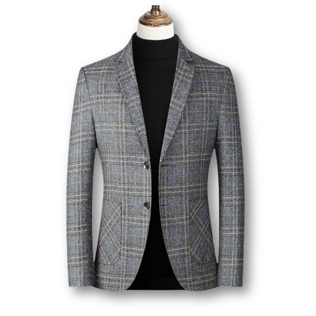 Domenico | Elegante blazer de tela escocesa