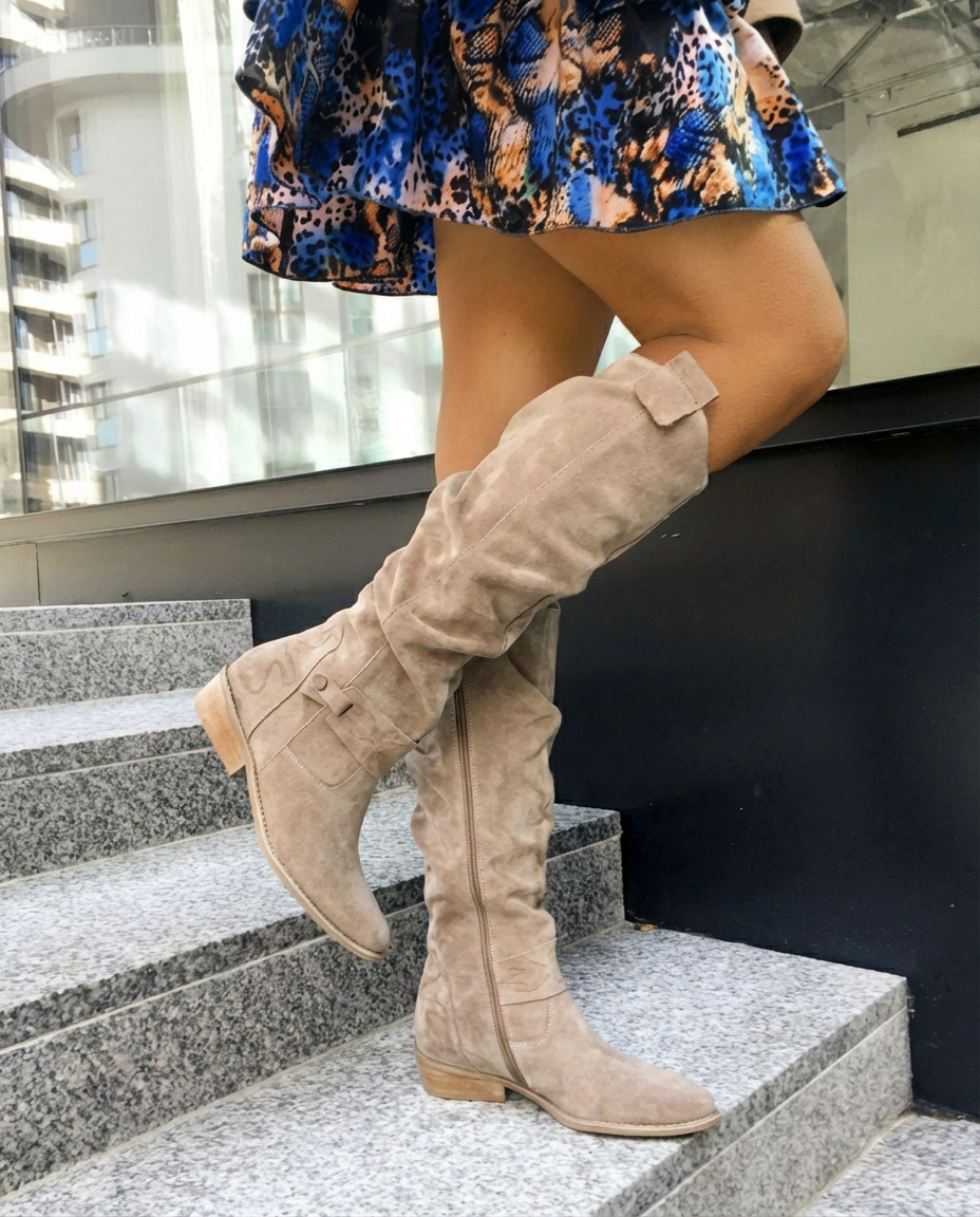 Zavira | Elegantes y cálidas botas de ante para mujer