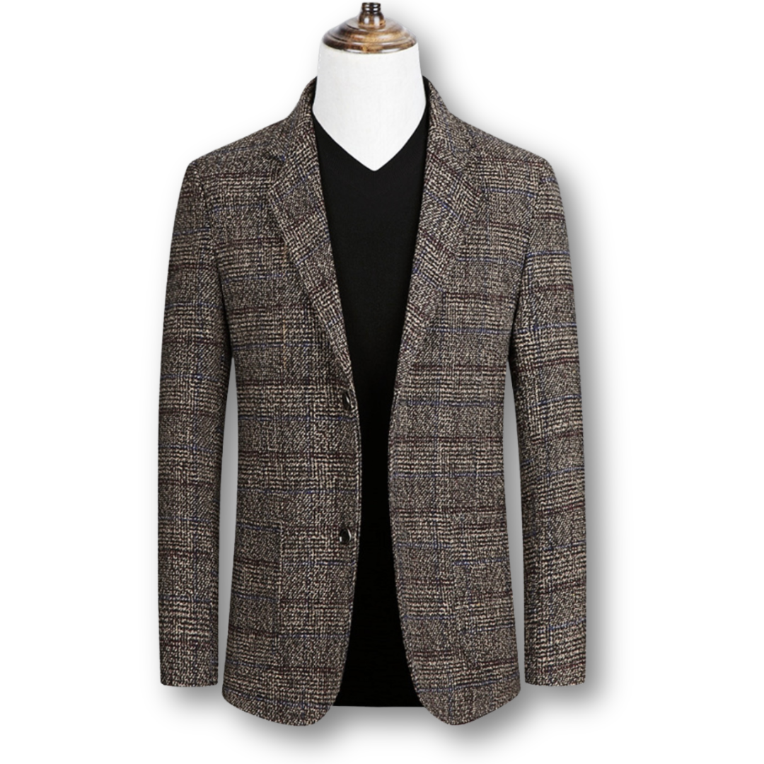 Domenico | Elegante blazer de tela escocesa