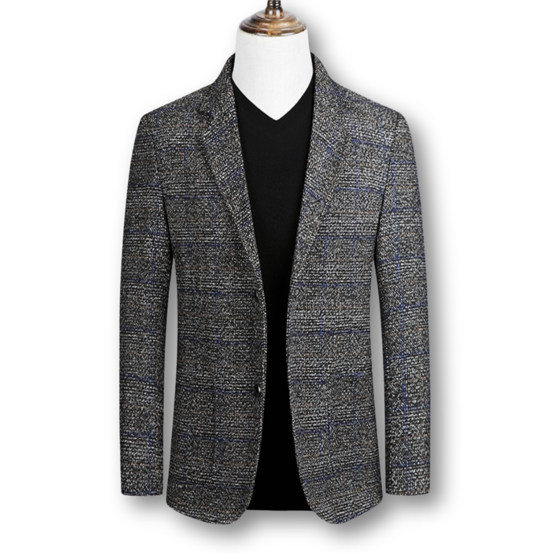 Domenico | Elegante blazer de tela escocesa