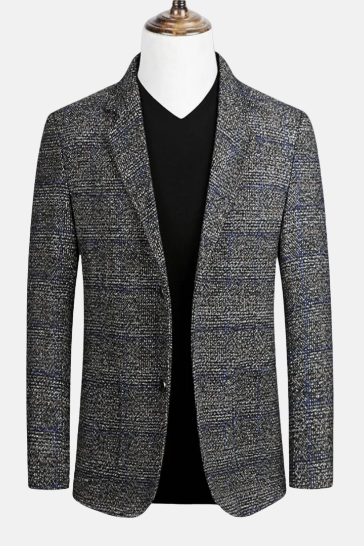 Domenico | Elegante blazer de tela escocesa